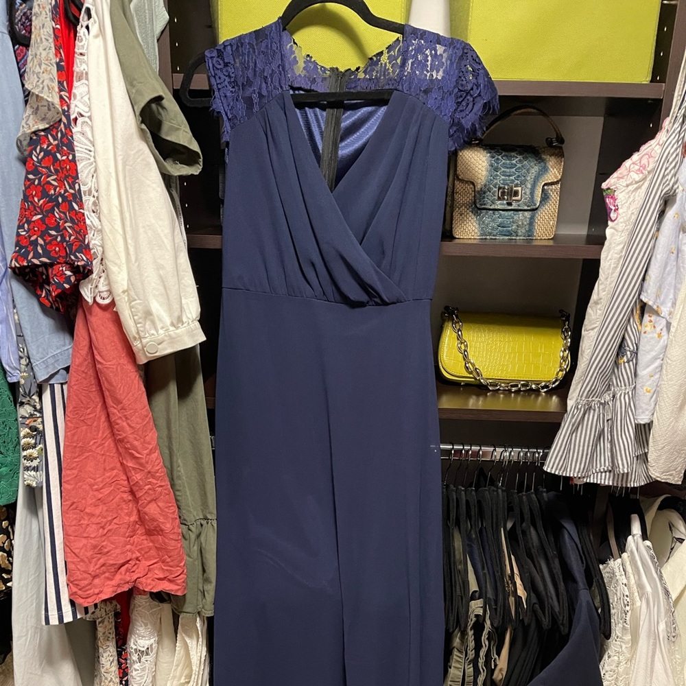 Blue long dress